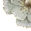 Flower Metal Wall Decor with Distressed Brush Finish