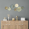 Plates Wall Decor With Golden Metallic Rays