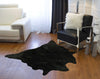 Faux Cowhide Rug 4 x 5 - Black