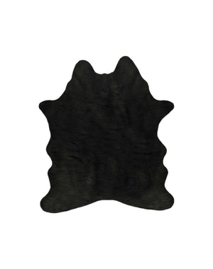 Faux Cowhide Rug 4 x 5 - Black