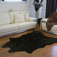 Faux Cowhide Rug 5 x 7 - Black