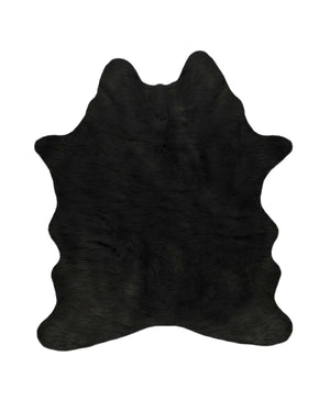 Faux Cowhide Rug 5 x 7 - Black