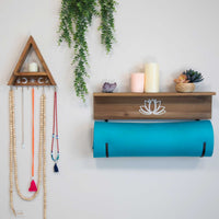 Yoga Mat Shelf with J-hooks