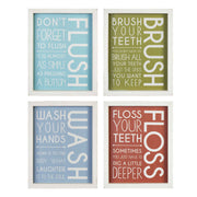 8" X 10" Flush Brush Wash Floss Framed Wall Art