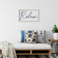 20" x 12" "Relax" Framed Wall Art