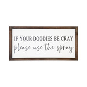 Black and White Framed Bathroom Humor Wall Art