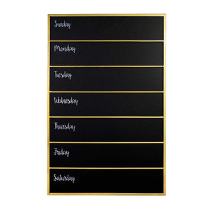 Memo Chalkboard with Matte Golden Frame