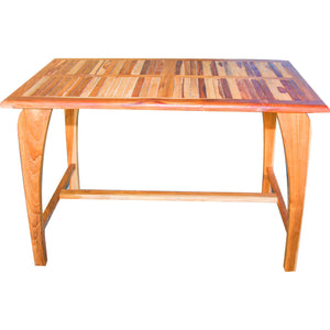 Compact Teak Dining Table in Natural Finish