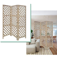 3 Panel Room Divider with Tropical leaf