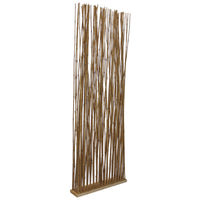 Single Panel Room Divider with Bamboo Branches Design