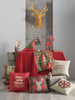 104" Merry Christmas Rectangle Tablecloth in Red