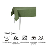 104" Merry Christmas Rectangle Tablecloth in Green