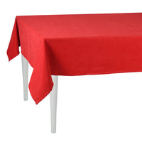 120" Merry Christmas Rectangle Tablecloth in Red