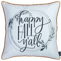 Set of 4 18" Thanksgiving Quote Throw Pillow Cover in Multicolor