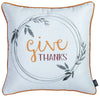 Set of 4 18" Thanksgiving Pie Throw Pillow Cover in Muliticolor