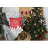 Set of 4 18" Christmas Merry Bright Throw Pillow Cover in Multicolor