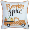 Set of 2 18" Thanksgiving Pumpkin Spice Throw Pillow Cover in Multicolor