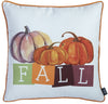 Set of 2 18" Fall Season Pumpkin Gingham Throw Pillow Cover