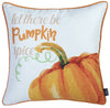 Set of 2 18" Fall Season Pumpkin Pie Throw Pillow Cover in Multicolor