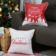 Set of 2 18" Merry Christmas Throw Pillow Cover