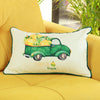 Set of 2 20" Pumpkin Truck Lumbar Pillow Cover in Multicolor
