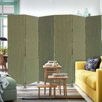 3 Panel Green Soft Fabric Finish Room Divider