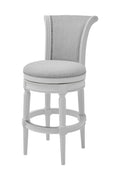 Modern Farmhouse White Swivel Bar Stool