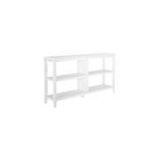 30" White Open Bookcase With Two Shelves