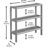 White Versatile Shoe Rack Shelving Unit