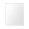 Rectangle White Accent Mirror with Crisp White Finish Frame