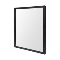 Rectangle Black Accent Mirror with Oxidized Finish Frame