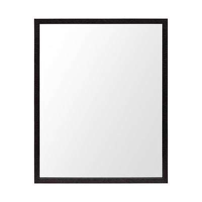 Rectangle Espresso Accent Mirror with Lakeside Design