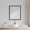 Rectangle Espresso Accent Mirror with Lakeside Design