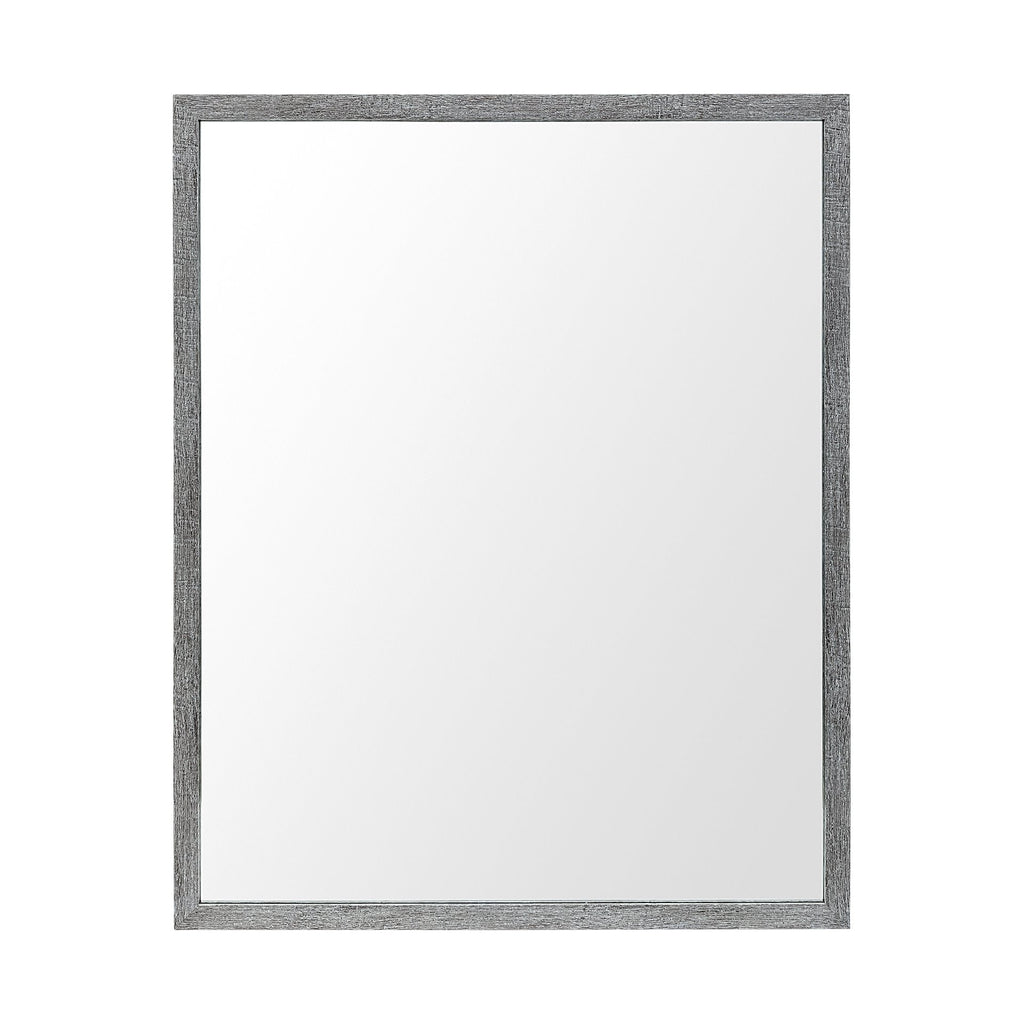 Rectangle Grey Accent Mirror with Driftwood Quality Frame