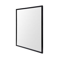 Rectangle Black Accent Mirror with Oxidized Finish Frame