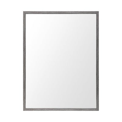 Rectangle Grey Accent Mirror with Driftwood Quality Frame