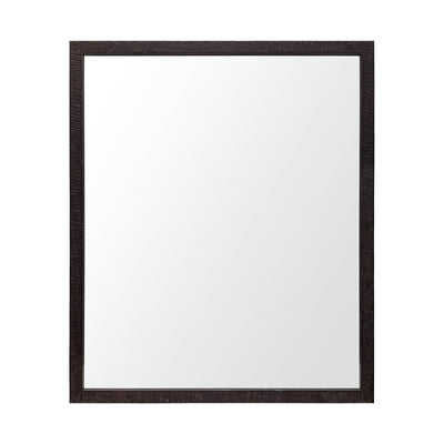 Rectangle Espresso Accent Mirror with Lakeside Design