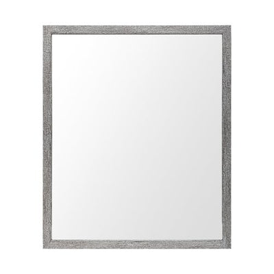 Rectangle Grey Accent Mirror with Driftwood Quality Frame