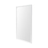 Rectangle White Accent Mirror with Crisp White Finish Frame