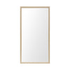 Rectangle Natural Accent Mirror with Matte Finish Frame