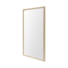 Rectangle Natural Accent Mirror with Matte Finish Frame