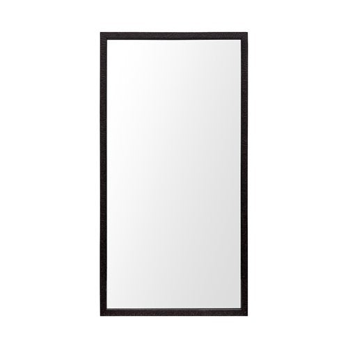 Rectangle Espresso Accent Mirror with Lakeside Design