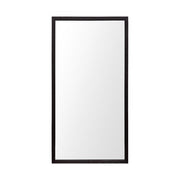 Rectangle Espresso Accent Mirror with Lakeside Design