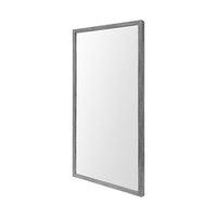 Rectangle Grey Accent Mirror with Driftwood Quality Frame