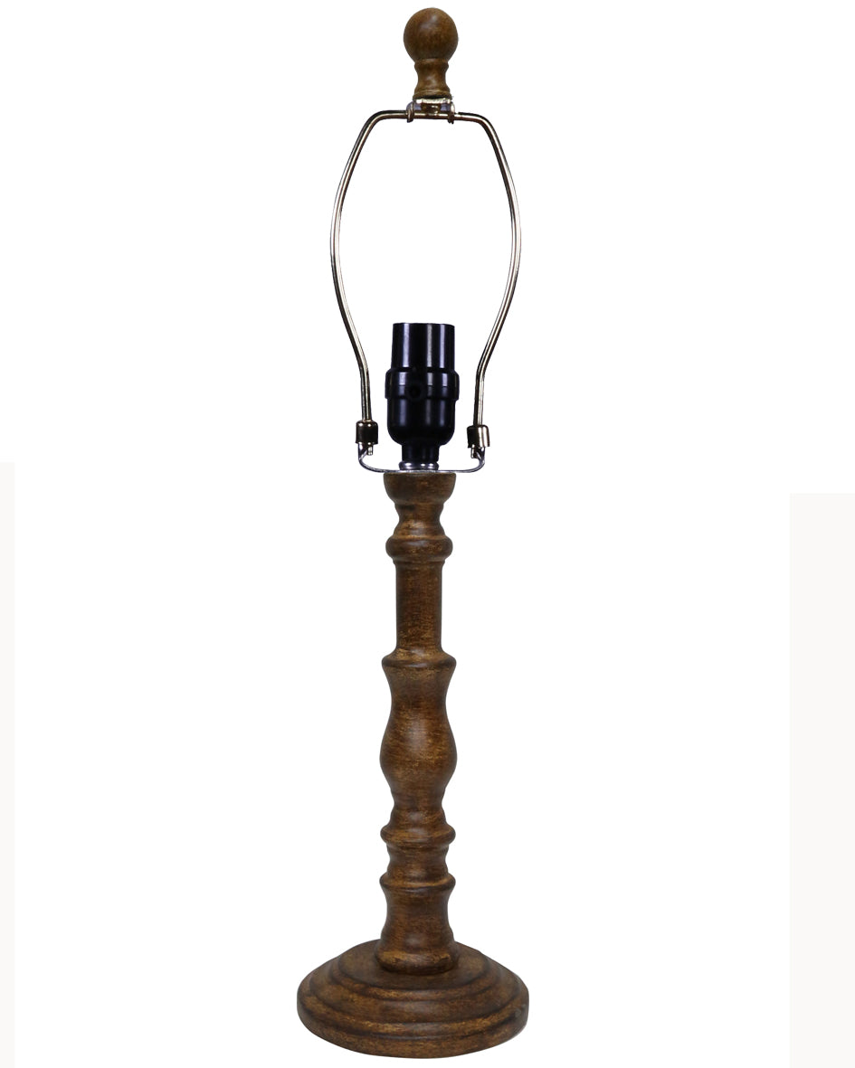 Brown Classic Candle Stick Shape Table Lamp Base