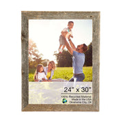 28"x34" Natural Weathered Grey Picture Frame with Plexiglass Holder