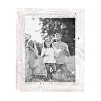 26"x38" Rustic White washed Picture Frame with Plexiglass Holder