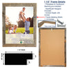 26"x38" Rustic White washed Picture Frame with Plexiglass Holder