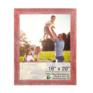 19"x23" Rustic Red Picture Frame