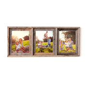 14"x34" Rustic Weathered Grey Picture Frame with Plexiglass Holder